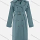 Wholesale Women's Casual Plain Lapel Double Breasted Long Sleeve Long Trench Coat With Belt 9# Clothing Wholesale Market Liuhua