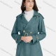 Wholesale Women's Casual Plain Lapel Long Sleeve 3 Buttons Pockets Trench Coat With Belt 21025# 9# Clothing Wholesale Market Liuhua
