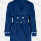 Wholesale Women's Casual Plain Lapel Button Closure Long Sleeve Trench Coat With Belt 44# Clothing Wholesale Market Liuhua