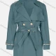 Wholesale Women's Casual Plain Lapel Button Closure Long Sleeve Trench Coat With Belt 9# Clothing Wholesale Market Liuhua