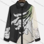 Wholesale Women's Colorblock Floral Print Button Down Long Sleeve Casual Blouse preview