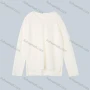 Wholesale Women's Casual V Neck Drop Shoulder Split Side High Low Hem Plain Sweater preview