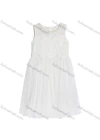 Wholesale Girls Sleeveless Zip Back Embroidery Beads Lace Flower Girl Dress - Liuhuamall