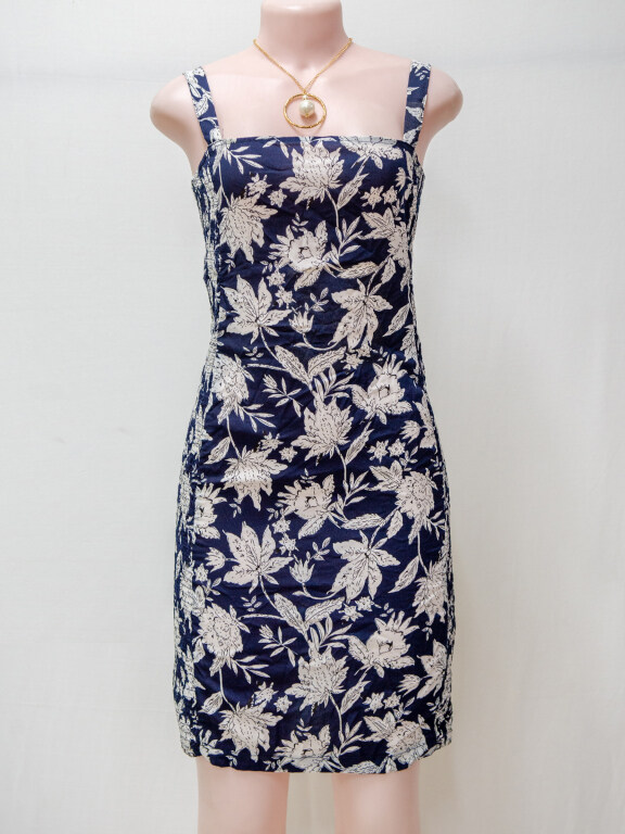 Women's Casual Floral Print Short Cami Dress, Clothing Wholesale Market -LIUHUA, Dresses