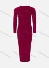 Wholesale Women's 2-Piece Round Neck Long Sleeve Top & Bodycon Skirt Plain Sets - Liuhuamall