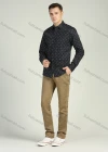 Wholesale Men's Allover Print Button Down Long Sleeve Casual Shirt - Liuhuamall