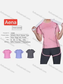 Wholesale Women's Athletic Running Crew Neck Short Sleeve Gym Yoga Tee, LIUHUA CLOTHING WHOLESALE