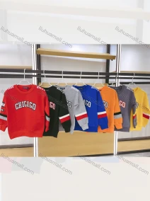 Wholesale Boys Round Neck Horizontal Stripes Sleeves Print Sweatshirt, LIUHUA CLOTHING WHOLESALE