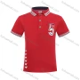 Wholesale Boys Casual Number Letter Print Striped Polo Shirt preview