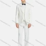 Wholesale Men's Formal Lapel One Button Blazer & Waistcoat & Suit Pants 3-Piece Set A9606-2# preview