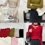 Wholesale Women's Casual Crew Neck Long Sleeve Hollow Out Blouse preview