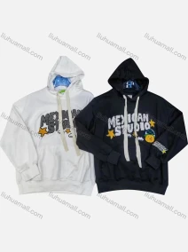 Wholesale Men's Casual Graphic Drawstring Long Sleeve Hoodie With Kangaroo Pocket, LIUHUA CLOTHING WHOLESALE