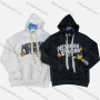 Wholesale Men's Casual Graphic Drawstring Long Sleeve Hoodie With Kangaroo Pocket preview