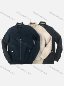 Wholesale Men's Suede Stand Collar Zip Pockets Plain Casual Bomber Jacket 2221#, LIUHUA CLOTHING WHOLESALE