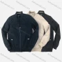 Wholesale Men's Suede Stand Collar Zip Pockets Plain Casual Bomber Jacket 2221# preview