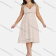 Wholesale Women's Sexy Deep V Neck Hollow Out Guipure Lace Sleeveless Cami Knee Length Dress 1818# Snow Clothing Wholesale Market Liuhua
