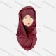 Wholesale Women's Casual Plain Pearl Decro Long Arabic Muslim Hijab Turban Scarf 7# Clothing Wholesale Market Liuhua