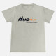 Men's Plus Size Round Neck Short Sleeve Letter Print T-Shirt Gray Clothing Wholesale Market -LIUHUA