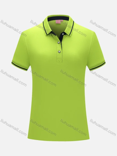 Wholesale Women's Sport Short Sleeve Slim Fit Polo Shirt 1878B#