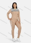 Wholesale Women's Sport Hooded Colorblock Letter Print Zipper Long Sleeve Top & Jogger Sets - Liuhuamall