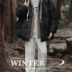 Wholesale Men's Fashion Plain 2 in 1 Hooded Patch Pocket Drawstring PU Leather Cotton-Padded Puffer Jacket 6-2318# Black Clothing Wholesale Market Liuhua
