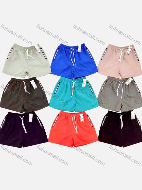 Wholesale Men's Swim Trunks Quick Dry Plain Drawstring Beach Shorts