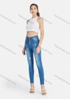 Wholesale Women's Casual Single Breasted Ripped Distressed High Waist Skinny Fit Jean - Liuhuamall