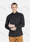 Wholesale Men's Casual Collared Long Sleeve Button Down Plain Shirt 590-7# - Liuhuamall