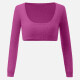 Women's Square Neck Crop Top&Leggings Fuzzy Knit Set B698# Clothing Wholesale Market -LIUHUA