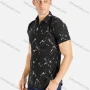 Wholesale Men's Casual Abstract Print Short Sleeve Shirt preview