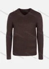Wholesale Men's Casual Slim Fit V Neck Long Sleeve Plain Knit Wool Blend Sweater 8801# - Liuhuamall