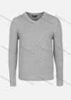 Wholesale Men's Casual Slim Fit V Neck Long Sleeve Plain Knit Wool Blend Sweater 8801# - Liuhuamall