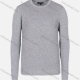 Wholesale Men's Casual Slim Fit Crew Neck Long Sleeve Plain Knit Wool Blend Sweater 8802# Light Gray Wholesale Clothing Market & Suppliers -LIUHUAMALL