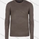 Wholesale Men's Casual Slim Fit Crew Neck Long Sleeve Plain Knit Wool Blend Sweater 8802# Umber Clothing Wholesale Market Liuhua