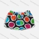 Wholesale Women's Vacation Allover Print Pockets Drawstring Beach Shorts Black Clothing Wholesale Market Liuhua