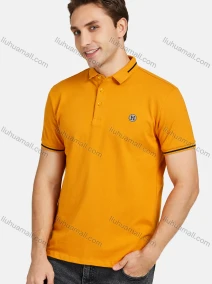 Wholesale Men's Casual Short Sleeve Embroidery Label Polo Shirts, LIUHUA CLOTHING WHOLESALE