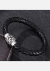Wholesale Genuine Leather Stainless Steel Magnetic Buckle Bracelet SP0085# - Liuhuamall