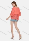 Wholesale Women's Casual 3/4 Sleeve Hollow Out Embroidered Guipure Lace Blouse 2001# - Liuhuamall