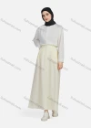 Wholesale Women's Casual Ruched Elastic Waist Plain Patch Pocket Maxi Skirt 1434# - Liuhuamall