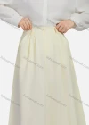Wholesale Women's Casual Ruched Elastic Waist Plain Patch Pocket Maxi Skirt 1434# - Liuhuamall