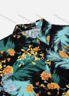 Wholesale Women's Vintage Short Sleeve Botanical Floral Pattern Collared Button Down Shirt 23054# - Liuhuamall