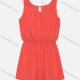 Wholesale Women's Vacation Sleeveless Embroidery Lace Hollow Out Keyhole Back Elastic Waist Romper 855414# Orange Red Clothing Wholesale Market Liuhua