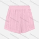 Wholesale Women's Vacation Embroidery Lace Hollow Out Plain Elastic Waist Shorts Pink Clothing Wholesale Market Liuhua