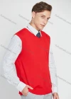 Wholesale Men's Classic Plain V Neck Sleeveless Jumpers Knit Sweater Vest - Liuhuamall