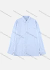 Wholesale Men's Plain 100% Cotton Long Sleeve Patch Pocket Button Down Casual Shirt - Liuhuamall