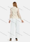 Wholesale Women's Casual Bow Tie Neck Shirt Sleeve Pin Dot Buttons Blouse 700-16# - Liuhuamall