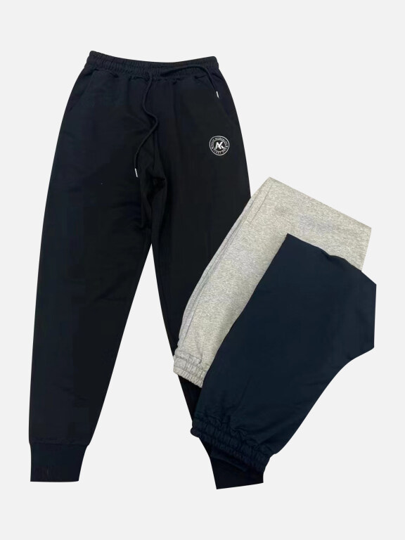 Men's Casual & Sporty Labelled Drawstring Elastic Waist Jogger Sweatpants, Clothing Wholesale Market -LIUHUA, MEN, Pants-Trousers