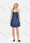 Wholesale Women's Casual Sleeveless Ruffle Hem Short Denim Cami Dress - Liuhuamall