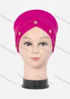 Wholesale Women's Casual Rhinestone Appliques Layered Headwrap Hat - Liuhuamall