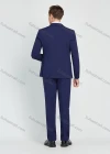 Wholesale Men's Business Lapel One Button Plain Suit Jacket With Waistcoat 3 Piece Set - Liuhuamall